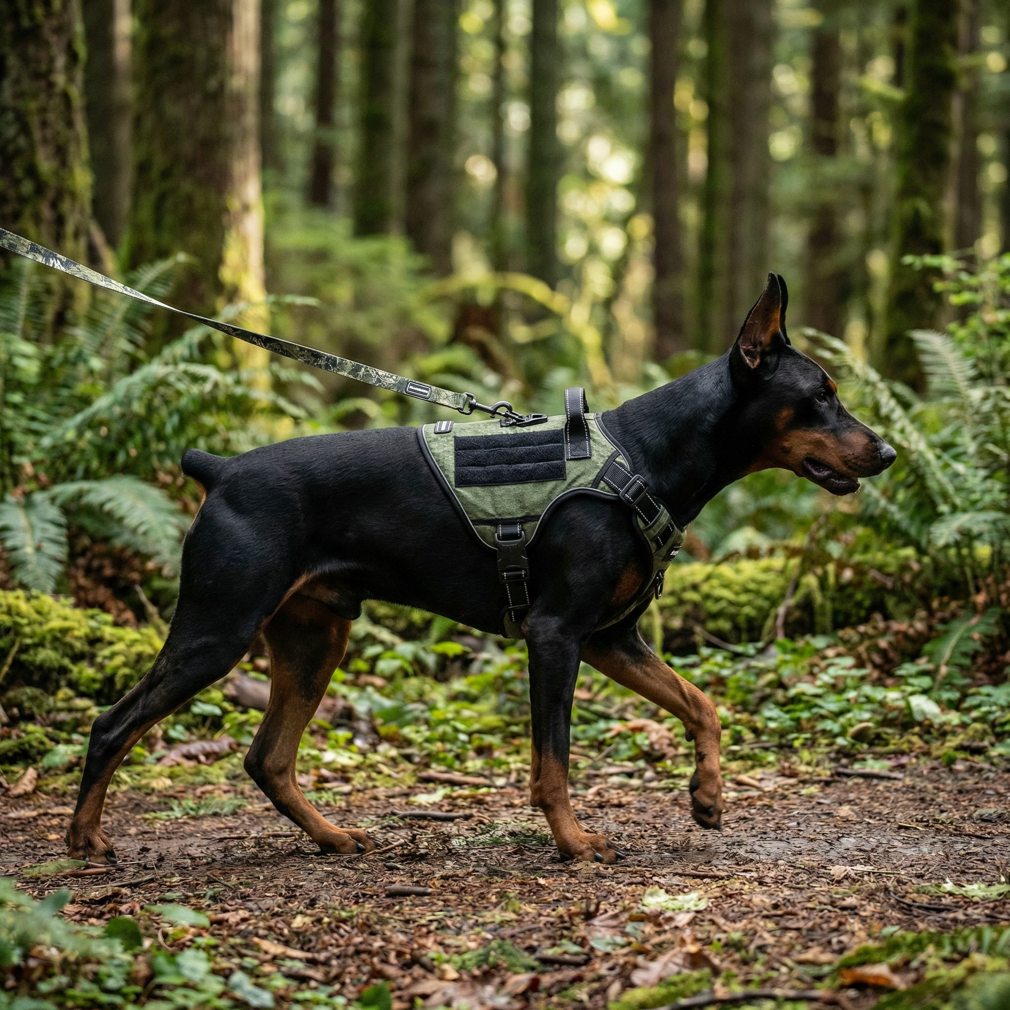 mammoth pet tactical walking harness collar leash